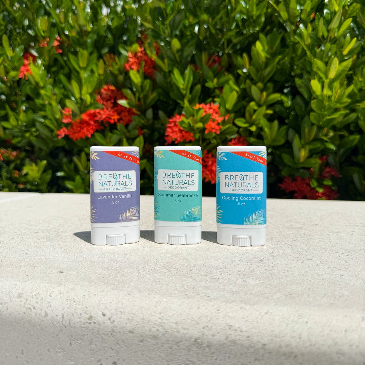 Breathe Naturals all-natural baking soda free deodorant, perfect size for your carry-on or gym bag with powerful odor protection
