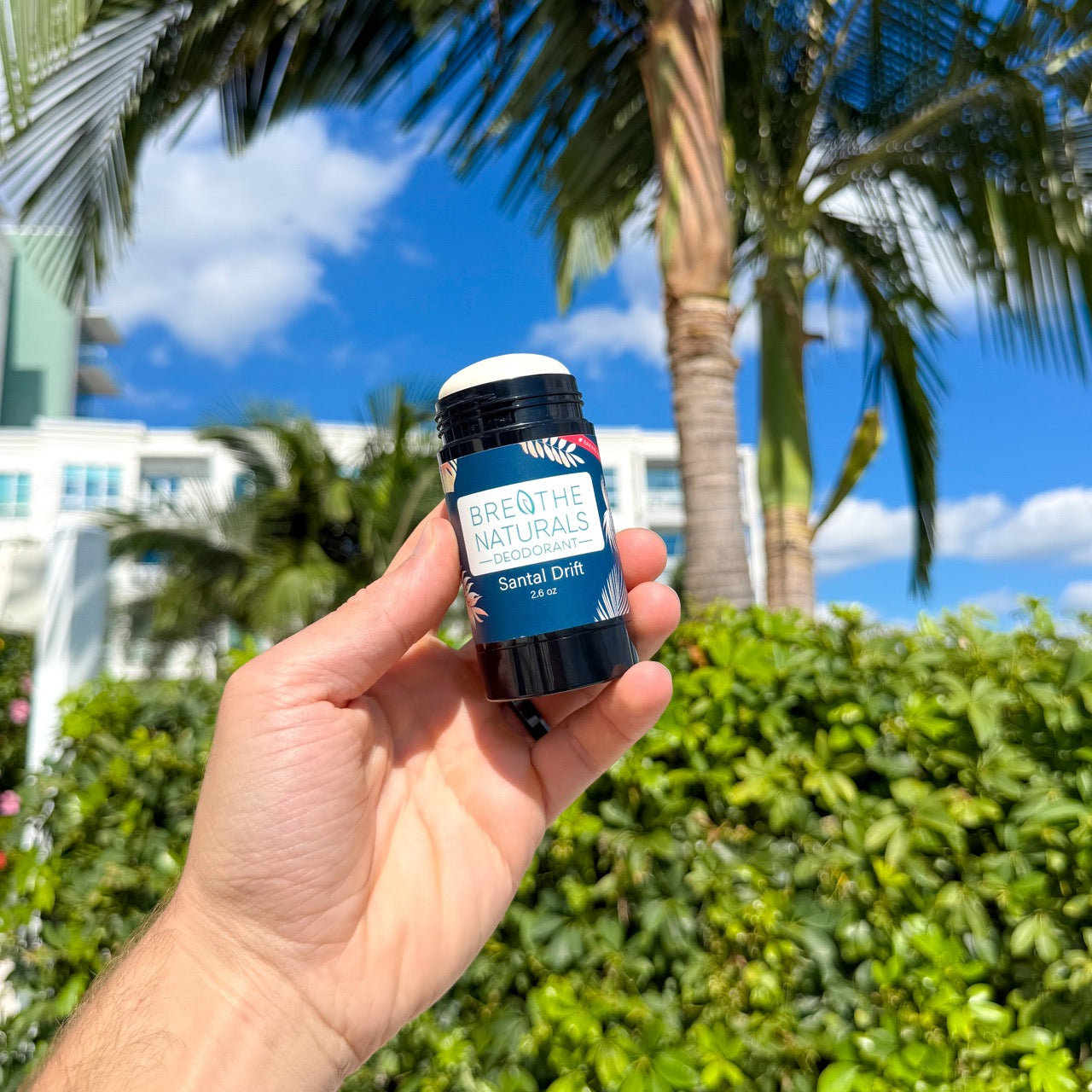 Breathe Naturals aluminum free and baking soda free deodorant safe for daily use on sensitive skin