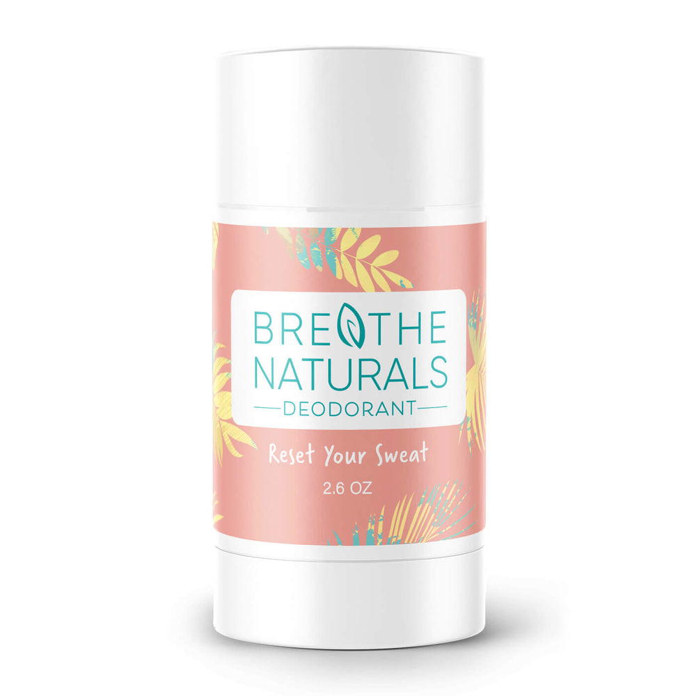 Breathe Naturals Grapefruit Lemon Deodorant for sensitive skin and all day Freshness, aluminum free, vegan, all natural
